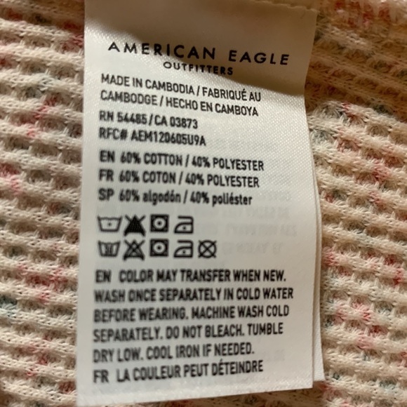 American Eagle Outfitters Women’s Crew Neck Pullover Sz S, raw hem nwt - Picture 4 of 6